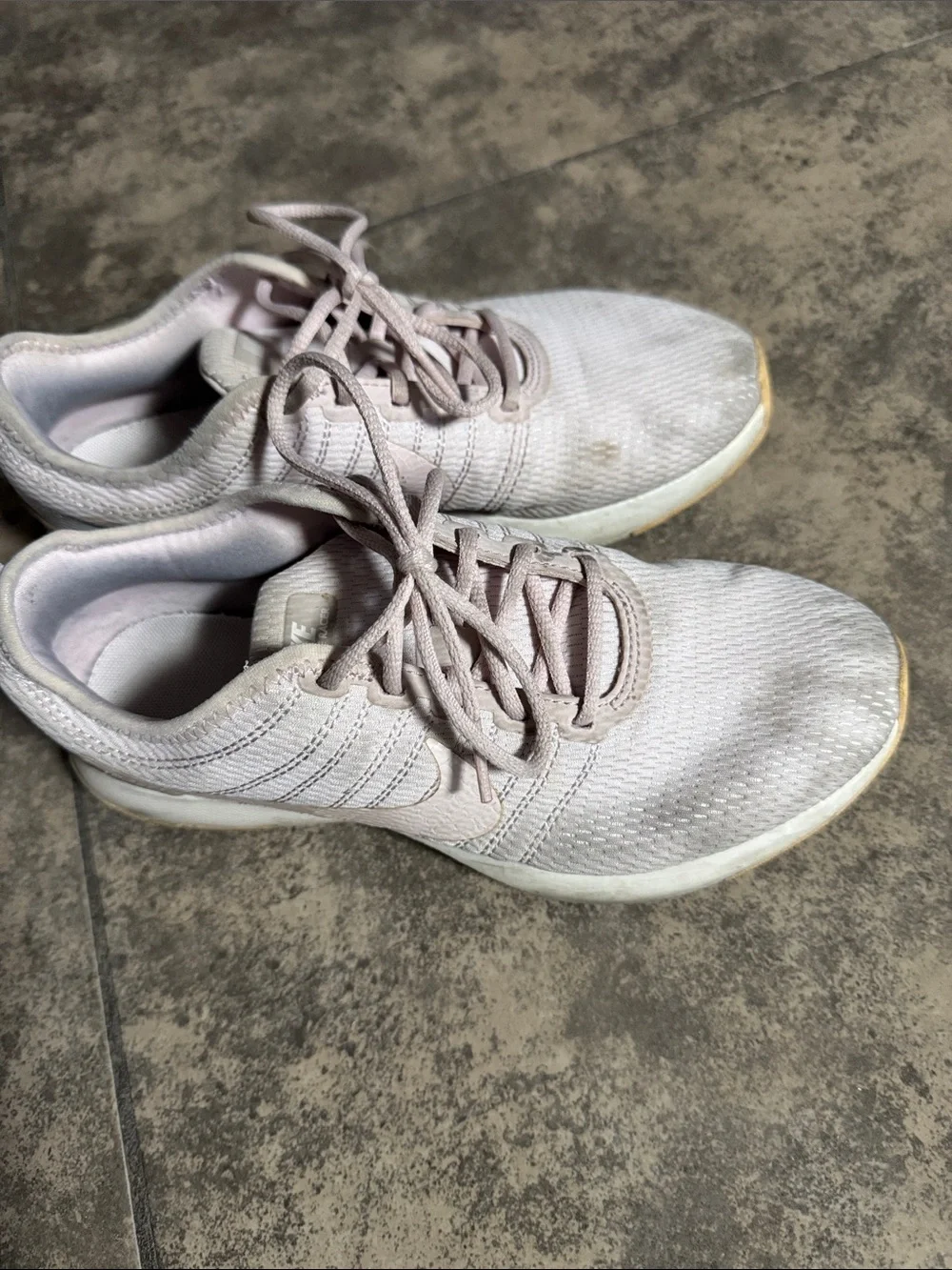 Nike Light Pink Mesh Running Sneakers